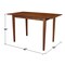 International Concepts Rectangle Table with Butterfly Extension, Counter Height, Espresso, 32 W, 60 L, 36 in H, Wood K581-T32X-36S - alternate 7